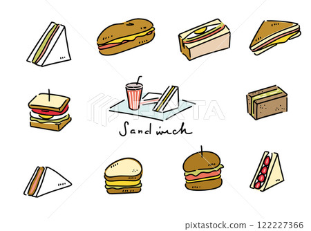 可愛的三明治插圖集 122227366