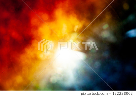 Sun flare on the black background 122228002
