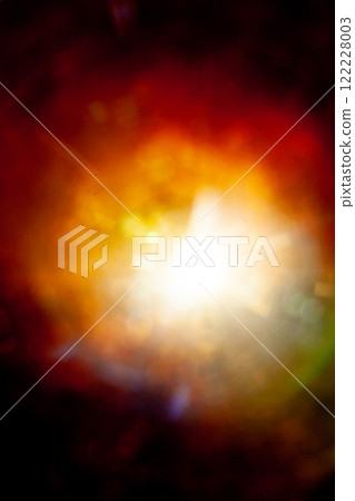 Sun flare on the black background 122228003