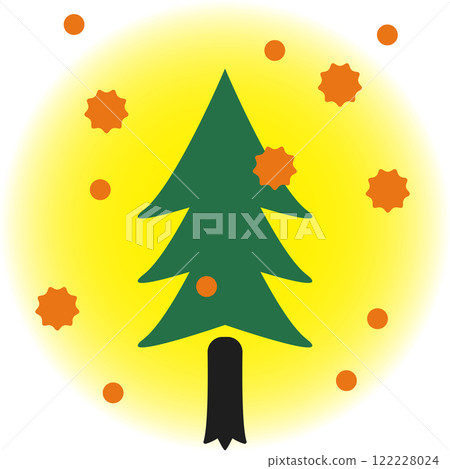 雪松和柏樹散佈花粉的圖像插圖素材,白色背景 雪松和柏樹散佈花粉的圖像插圖素材,白色背景 122228024