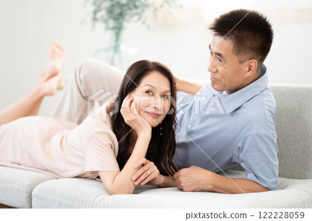 Senior couple portrait 122228059