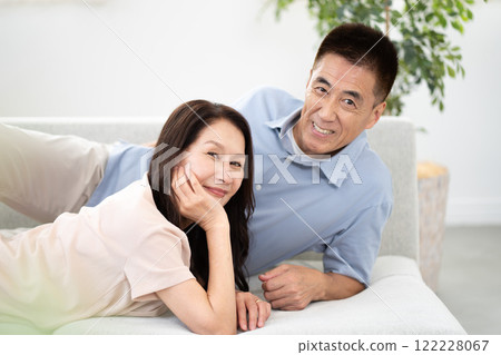 Senior couple portrait 122228067