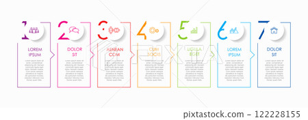 Infographic design template with place for your data. Vector illustration. Infographic design template with place for your data. Vector illustration. 122228155