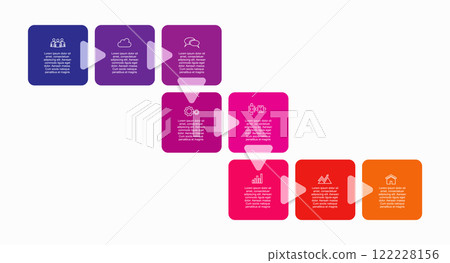 Infographic design template with place for your data. Vector illustration. Infographic design template with place for your data. Vector illustration. 122228156