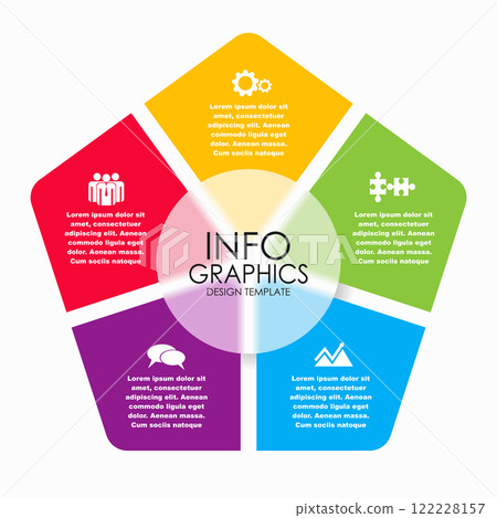 Infographic design template with place for your data. Vector illustration. 122228157