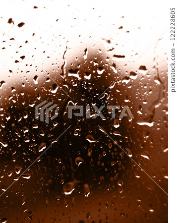 raindrops on glass in color 2025 Mocha Mousse raindrops on glass in color 2025 Mocha Mousse 122228605