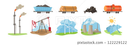 Natural and Land Resources Object and Element Vector Set Natural and Land Resources Object and Element Vector Set 122229122