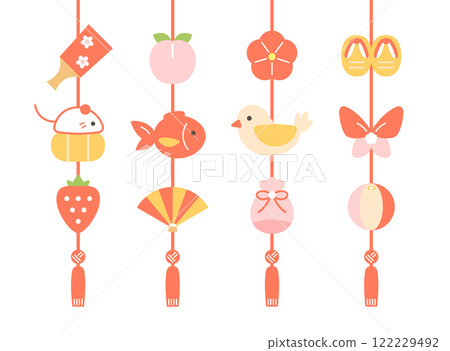Illustration of hanging dolls Hanging decorations Hina dolls decorations Illustration of hanging dolls Hanging decorations Hina dolls decorations 122229492