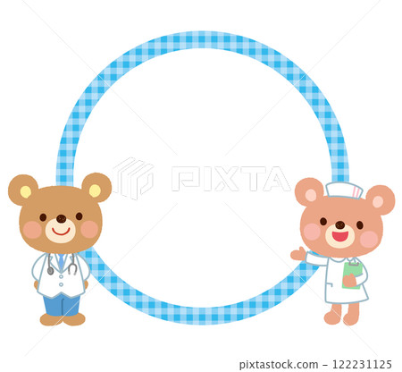 Bear doctor copy space Bear doctor copy space 122231125