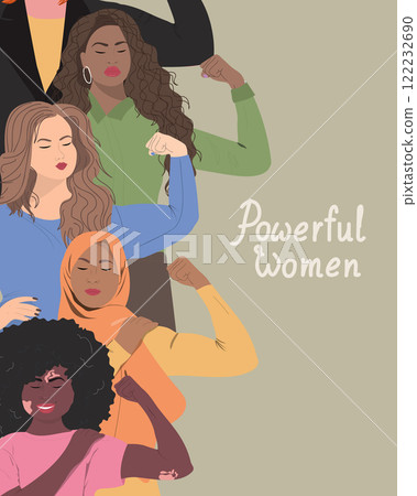 A group of beautiful women with different nationalities. A group of beautiful women with different nationalities. 122232690