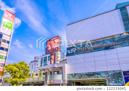 從5年前日本東京城市景觀發布...涉谷（外國遊客繁忙）...山手線...=2020年1月23日 122233045