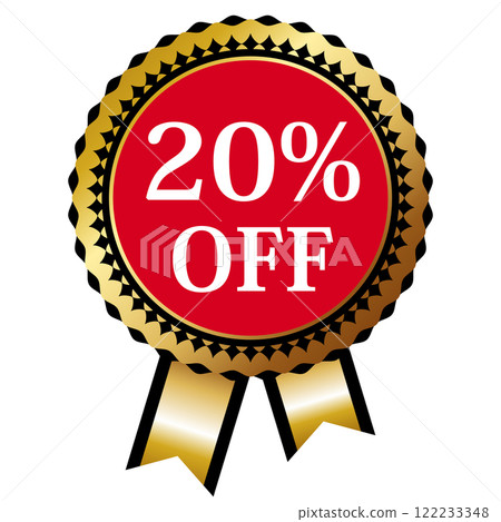 A luxurious 20% OFF icon 122233348