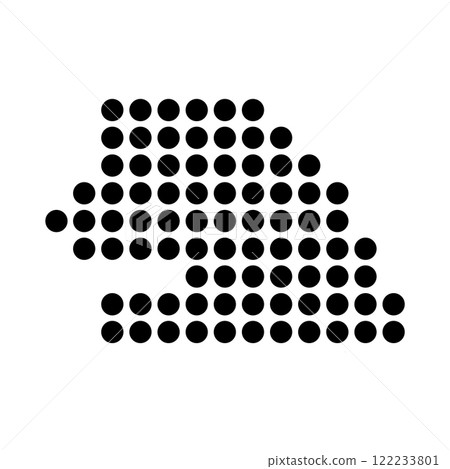 Senegal Map Icon 122233801