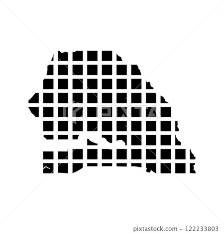 Senegal Map Icon 122233803