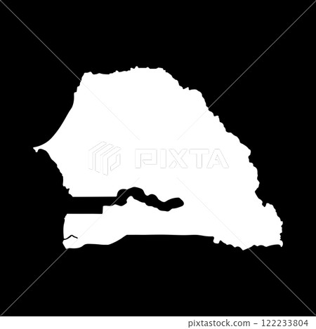 Senegal Map Icon 122233804