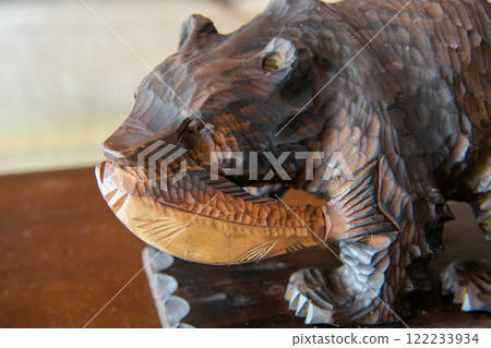 民間藝術木雕熊 122233934