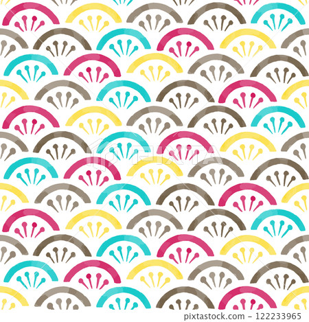 Japanese style and modern seamless pattern background illustration (vector) Japanese style and modern seamless pattern background illustration (vector) 122233965