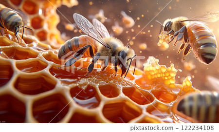 Bees and Honeycomb 122234108