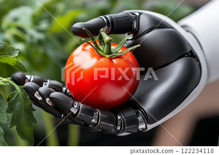 Robot Hand with Tomato Robot Hand with Tomato 122234118