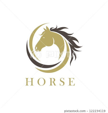 horse logo. horse silhouette. horse head vector. horse logo. horse silhouette. horse head vector. 122234119