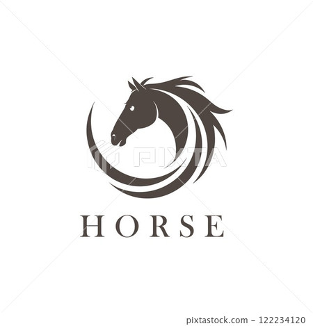 horse logo. horse silhouette. horse head vector. horse logo. horse silhouette. horse head vector. 122234120