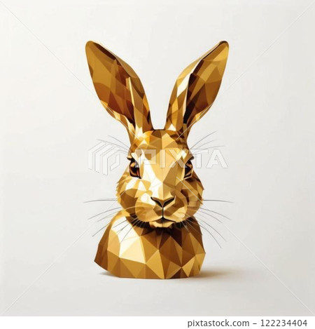 This is a golden rabbit. It uses AI-generated images. 122234404