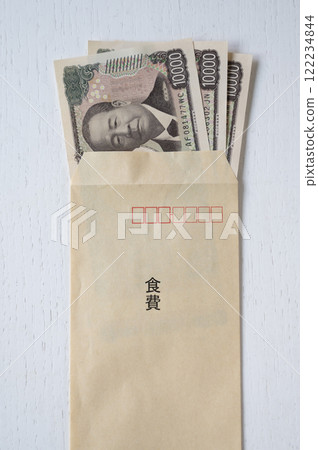 Food expenses divided into bags 122234844