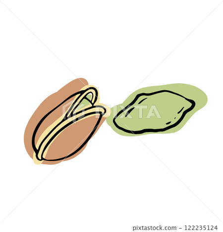 Green pistachio in its shell celebrates fresh, salty, and savory nutty goodness, ideal for snacking, culinary recipes, and Mediterranean-inspired healthy lifestyles Green pistachio in its shell celebrates fresh, salty, and savory nutty goodness, ideal for snacking, culinary recipes, and Mediterranean-inspired healthy lifestyles 122235124