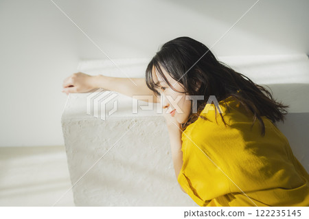 Yellow one piece woman 122235145