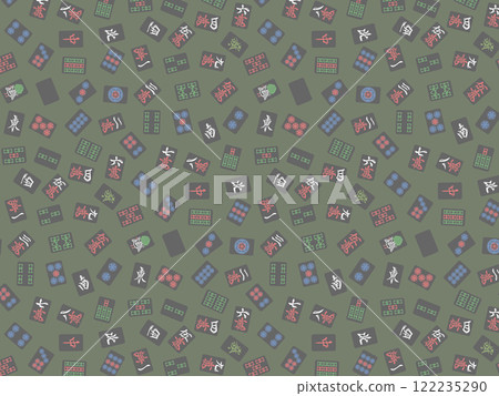 Black mahjong tile wallpaper illustration Black mahjong tile wallpaper illustration 122235290