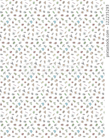 Mini insect wallpaper illustration 122235293
