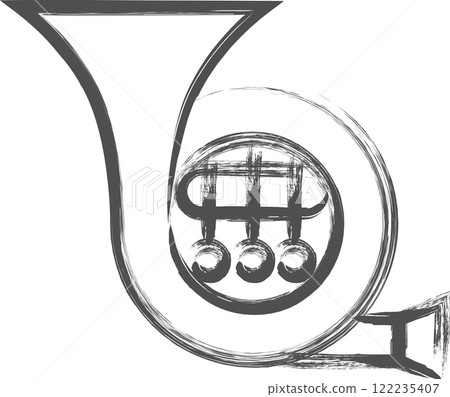 樂器相關畫筆插畫喇叭 122235407