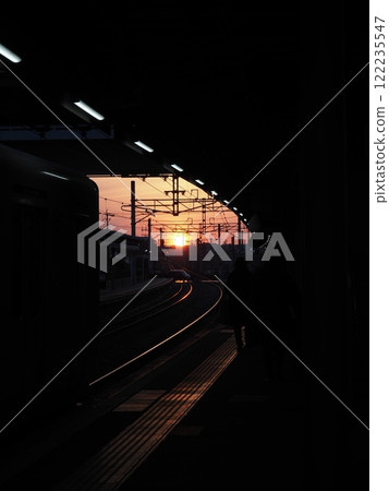 Shin-Tosu Station at sunset 122235547