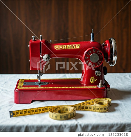 紅色經典縫紉機(德式) 紅色經典縫紉機(德式) 122235618
