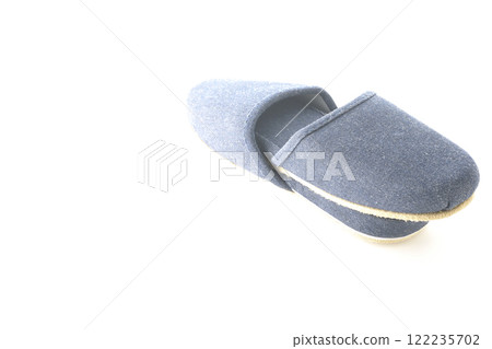 Slippers photographed on a white background 122235702