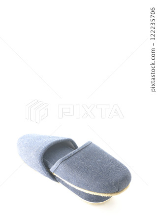 Slippers photographed on a white background 122235706