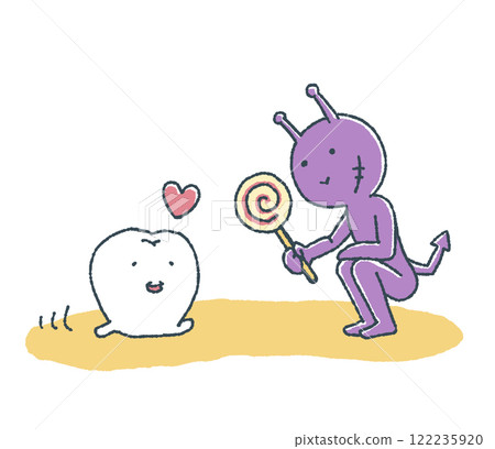 Loose teeth tempted by cavity-causing candy 122235920