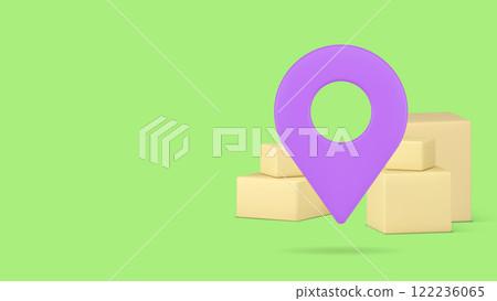 Cargo postal parcel delivery service map navigation banner copy space vector illustration Cargo postal parcel delivery service map navigation banner copy space vector illustration 122236065