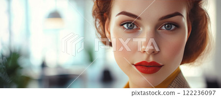 Elegant Businesswoman in Office Environment 122236097