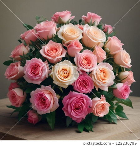 Bouquet of colorful roses Bouquet of colorful roses 122236799