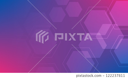 abstract graphic geometric background with hexagon shape on blue and pink gradient color abstract graphic geometric background with hexagon shape on blue and pink gradient color 122237811