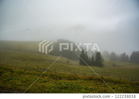 fog in the mountains 122238018
