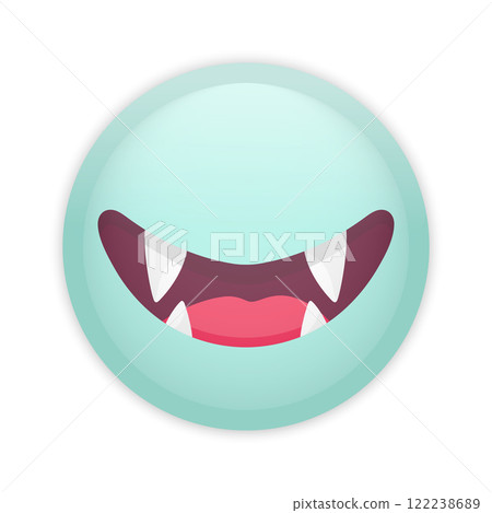 Glossy badge button with sparkling disco ball. Round plastic pin. Vector illustration Glossy badge button with sparkling disco ball. Round plastic pin. Vector illustration 122238689