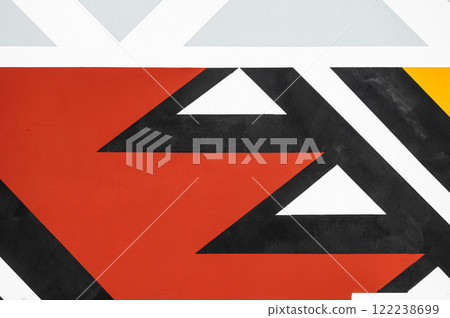 Colorful facades of historical houses near New Bazaar in Tirana, Albania 122238699