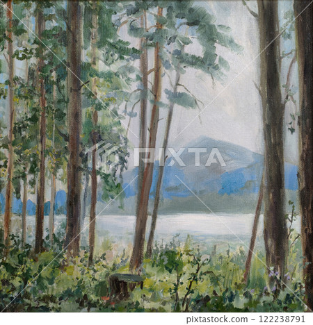 Altai Morning, etude oil painting Altai Morning, etude oil painting 122238791