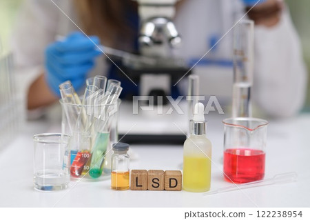 Comprehensive Laboratory Research Involving LSD Alongside Various Chemical Experiments 122238954
