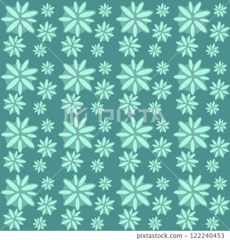 抽象花卉圖案_綠色 122240453