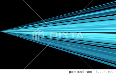 Abstract blue light zoom speed on black background vector Abstract blue light zoom speed on black background vector 122240500