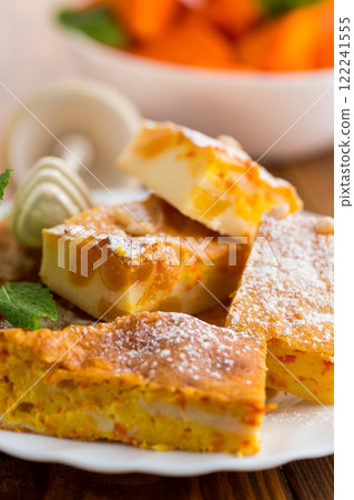 Healthy Cottage Cheese and Pumpkin Dessert 122241555