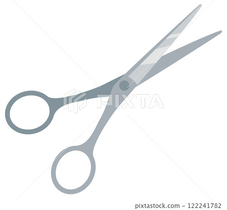 Simple open scissors vector illustration icon 122241782